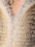 Yvette | Luxury Scandinavian Golden Island Fox Jacket With Lavish Fur Hood - Image 2