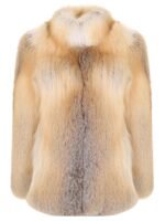 Kailin | Luxury Scandinavian Golden Island Fox Jacket With Collar - Image 4