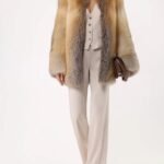 Kailin | Luxury Scandinavian Golden Island Fox Jacket With Collar