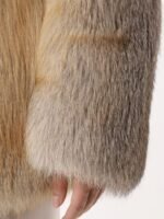 Kailin | Luxury Scandinavian Golden Island Fox Jacket With Collar - Image 6