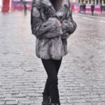 Leeaster | Luxury Scandinavian Silver Fox Fur Jacket With Lavish Fur Hood