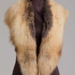 Golden Island Fox Fur Shawl Collar