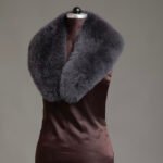 Gray Fox Fur Collar