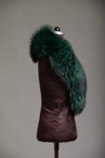 Green Fox Fur Collar - Image 2
