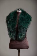 Green Fox Fur Collar - Image 3