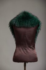Green Fox Fur Collar - Image 4