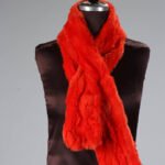 Red Rex Rabbit Fur Scarf