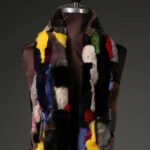 Multi Color Rex Rabbit Fur Scarf
