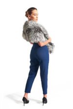 Long Silver Fox Fur Collar - Image 4