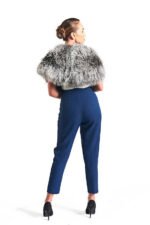 Long Silver Fox Fur Collar - Image 3