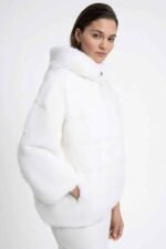 Sakura | Luxury Scandinavian White Mink Fur Cape – Jacket - Image 3