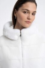 Sakura | Luxury Scandinavian White Mink Fur Cape – Jacket - Image 2