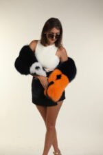 Multi Color Fox Fur Collar - Image 4