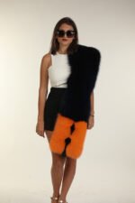 Multi Color Fox Fur Collar - Image 5
