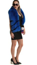 Blue Fox Fur Collar - Image 4