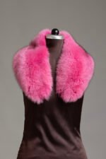 Pink Fox Fur Collar - Image 2