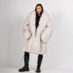 Jimena | Luxury Scandinavian Saga Blue Fox Coat With Lavish Extra Long Collar