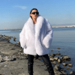Bianca | Shadow White Fox Fur Jacket