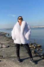 Bianca | Shadow White Fox Fur Jacket