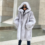 Quartez | Luxury Blue Fox Fur Jacket