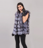 Sierra | Silver Fox Fur Vest - Image 2