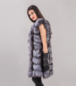 Menodora | Silver Fox Fur Vest - Image 2