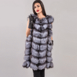 Menodora | Silver Fox Fur Vest