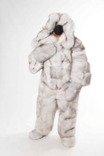 Nora | Blue Fox Double Side Fur Costume With Huge Double Side Hood - Image 2