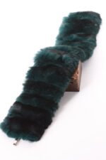 Green Chinchilla Collar Trim Muffler