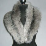Silver Fox Fur Collar Women's
