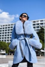 Cyanan | Luxury Alpaca Wool Coat – Cape - Image 2