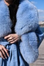 Cyanan | Luxury Alpaca Wool Coat – Cape - Image 3