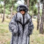 Genesis | Luxury Silver Fox Fur Set Coat & Hat