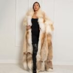 Maxxy | Luxury Rare Double Face Scandinavian Platinum Gold Fox & White Rex Boa-Cape With Detachable Tails