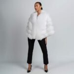 Dallyn | Luxury Royal White Fox Bridal Fur Cape / Etol