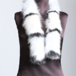 White Black Fox Scarf