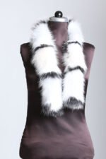White Black Fox Scarf