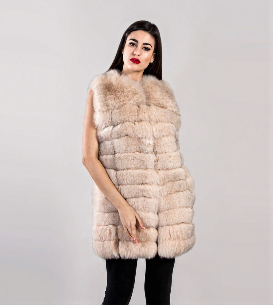 xx5vjgk5zxrmt0cv6w2trg2bhm Lily | Luxury Blue Fox Fur Vest - Image 1