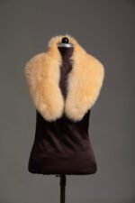 Light Brown Fox Fur Collar - Image 4