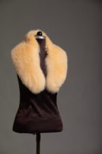 Light Brown Fox Fur Collar - Image 3