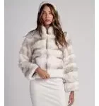 Cross Mink Fur Jacket