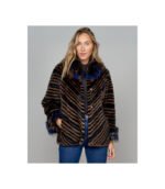 Heiress Tricolor Layered Fox, Mink, and Rex Rabbit Fur Coat