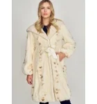 White Mink Fur Stroller Coat