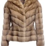 Golden Russian Sable Fur Jacket Fit in