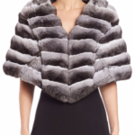 Chinchilla Fur Cape Elegant