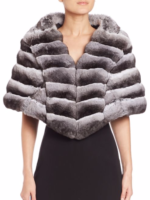 Chinchilla Fur Cape Elegant