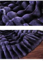 Purple Chinchilla Fur Coat Wide Bottom Sweep Josephine - Image 5