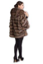 Russian Sable Fur Cape Hooded Domenica - Image 2