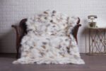Golden Fox Fur Fur Blanket Throw Cover - Image 3