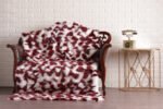 Red And White Fox Fur Fur Blanket Throw Cover - Image 3